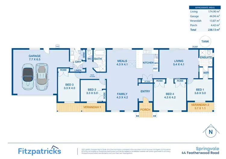 Floorplan of Homely house listing, 44 Featherwood Road, Springvale NSW 2650