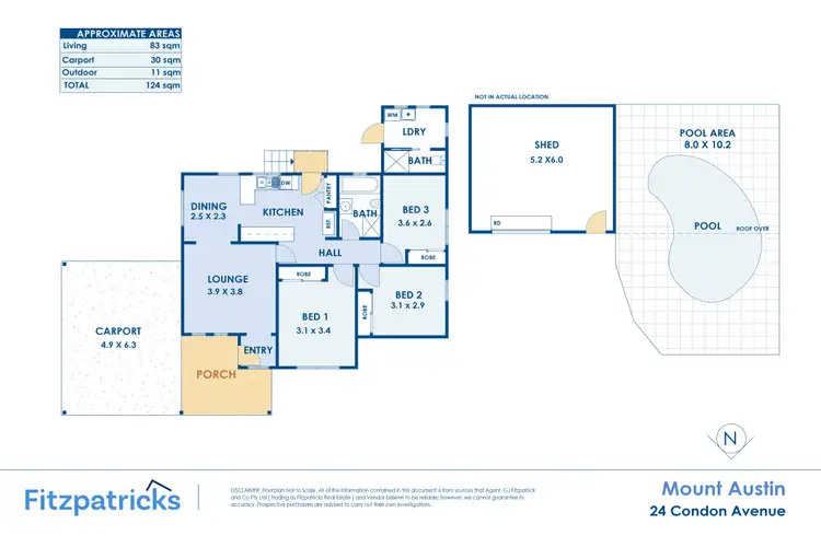 Floorplan of Homely house listing, 24 Condon Avenue, Mount Austin NSW 2650