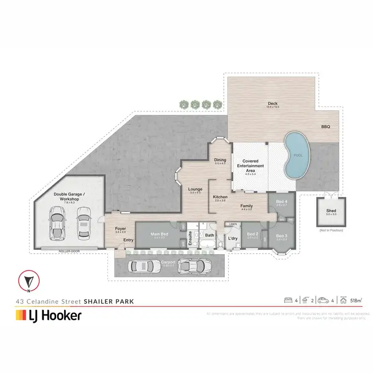 Floorplan of Homely house listing, 43 Celandine Street, Shailer Park QLD 4128