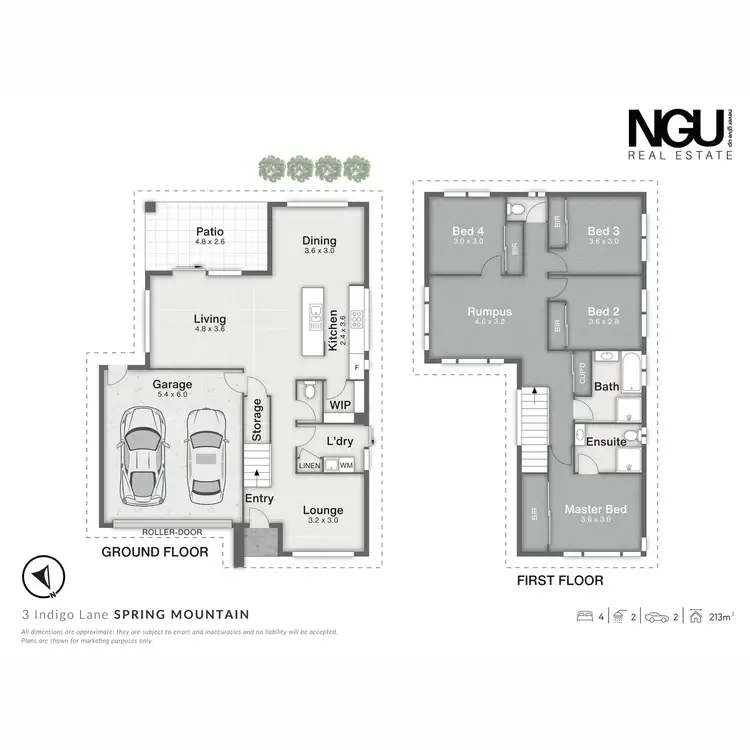 Floorplan of Homely house listing, 3 Indigo Lane, Spring Mountain QLD 4300