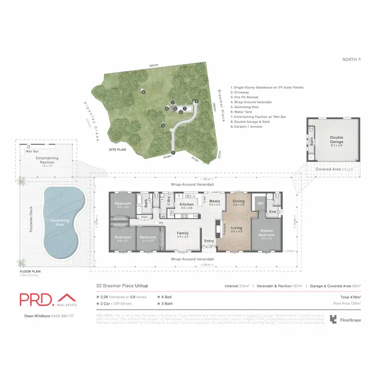 Floorplan of Homely rural property listing, 32 Braemar Place, Urliup NSW 2484