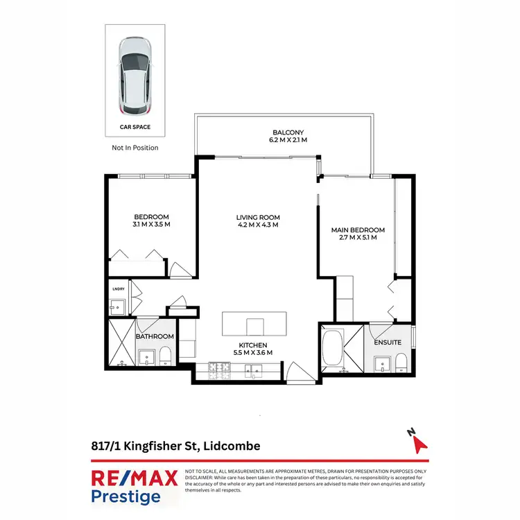 Floorplan of Homely apartment listing, 817/1 Kingfisher Street, Lidcombe NSW 2141