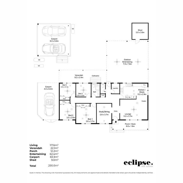 Floorplan of Homely house listing, 27 Geoffrey Avenue, Valley View SA 5093