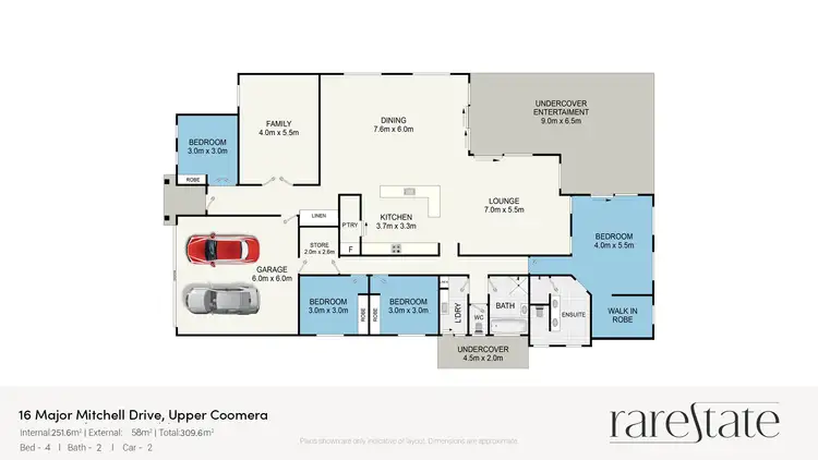 Floorplan of Homely house listing, 16 Major Mitchell Drive, Upper Coomera QLD 4209