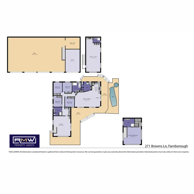 Floorplan of Homely rural property listing, 271 Browns Lane, Farnborough QLD 4703