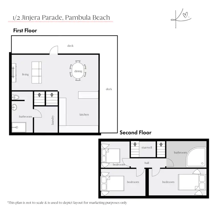 Floorplan of Homely house listing, 1/2 Jinjera Parade, Pambula Beach NSW 2549