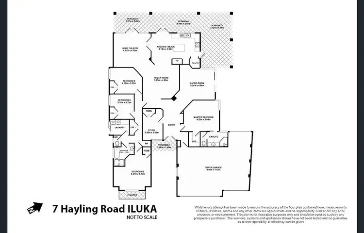 Floorplan of Homely house listing, 7 Hayling Road, Iluka WA 6028