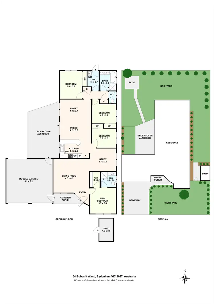Floorplan of Homely house listing, 54 Boberrit Wynd, Sydenham VIC 3037