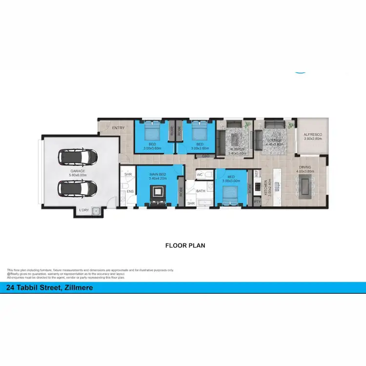 Floorplan of Homely house listing, 24 Tabbil Street, Zillmere QLD 4034