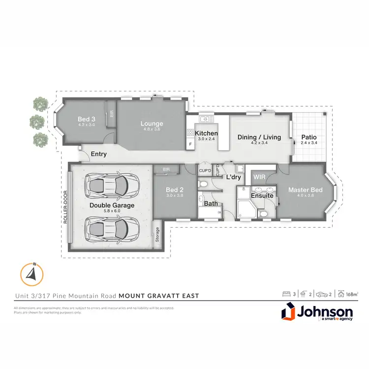 Floorplan of Homely villa listing, 3/317 Pine Mountain Road, Mount Gravatt East QLD 4122