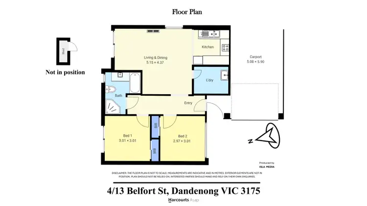 Floorplan of Homely unit listing, 4/13 Belfort Street, Dandenong VIC 3175