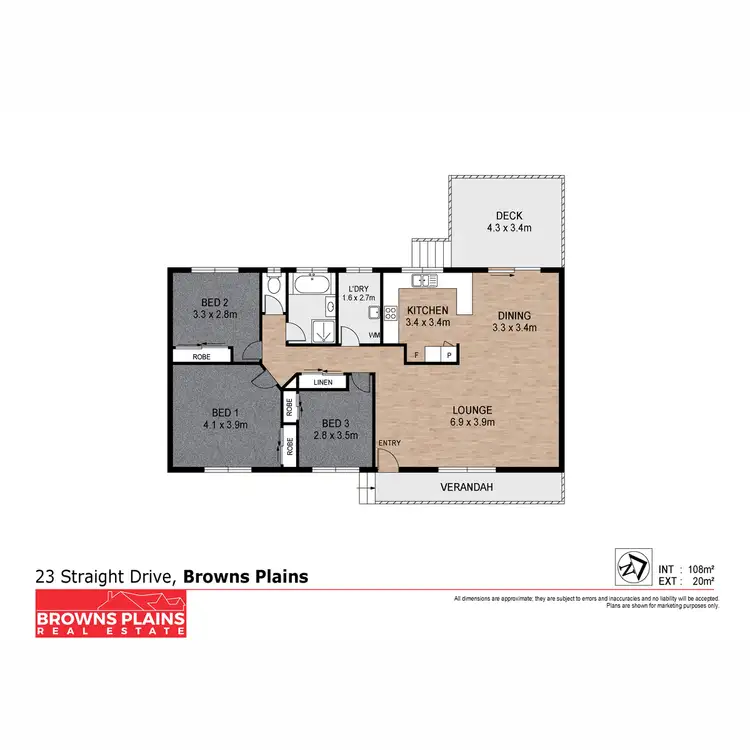 Floorplan of Homely house listing, 23 Straight Drive, Browns Plains QLD 4118