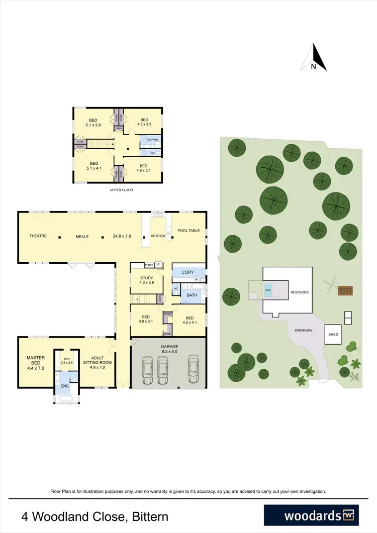Floorplan of Homely house listing, 4 Woodland Close, Bittern VIC 3918