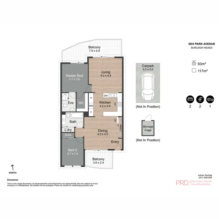 Floorplan of Homely apartment listing, 50/4 Park Avenue, Burleigh Heads QLD 4220
