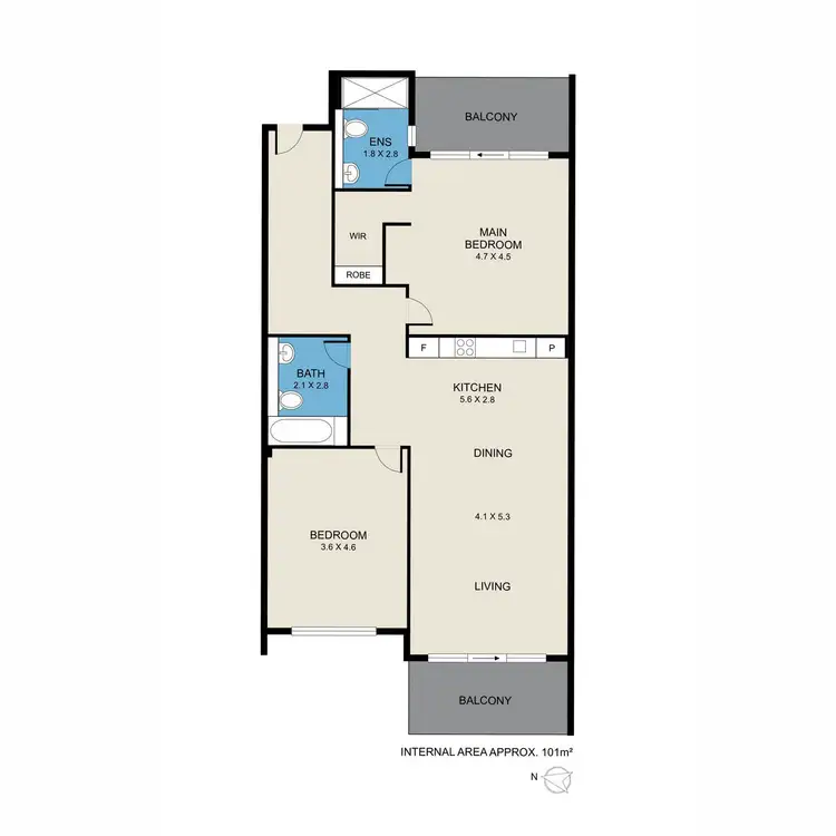 Floorplan of Homely townhouse listing, (Lot 68) 836/430 Wine Country Drive, Lovedale NSW 2325