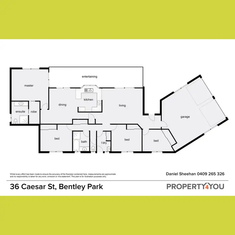 Floorplan of Homely house listing, 36 Caesar Street, Bentley Park QLD 4869