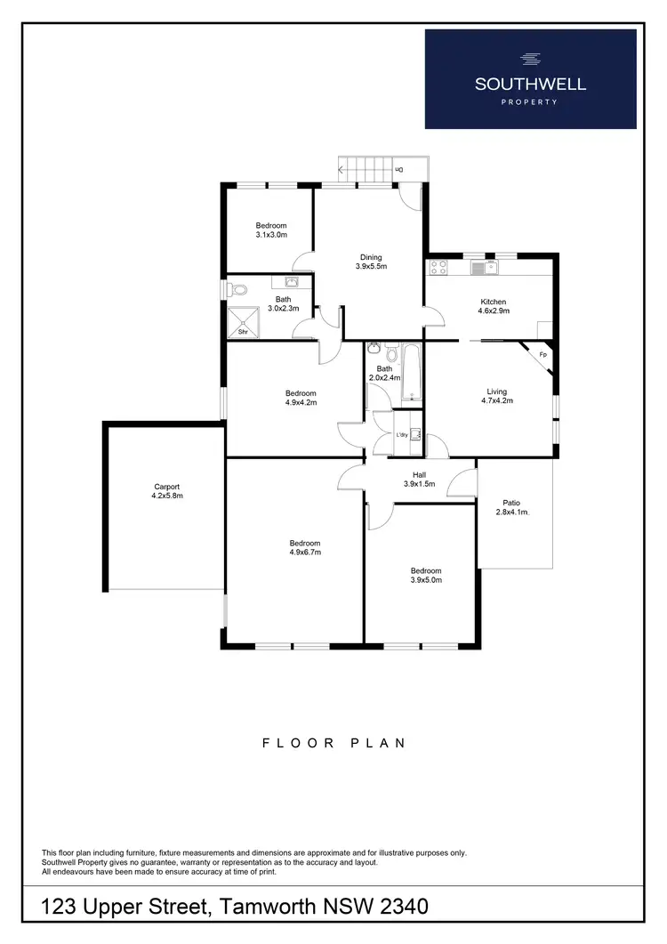 Floorplan of Homely house listing, 123 Upper Street, East Tamworth NSW 2340