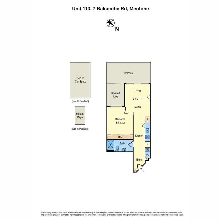 Floorplan of Homely apartment listing, 113/7 Balcombe Road, Mentone VIC 3194