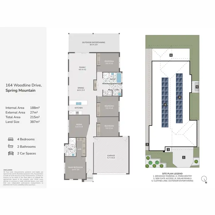 Floorplan of Homely house listing, 164 Woodline Drive, Spring Mountain QLD 4300
