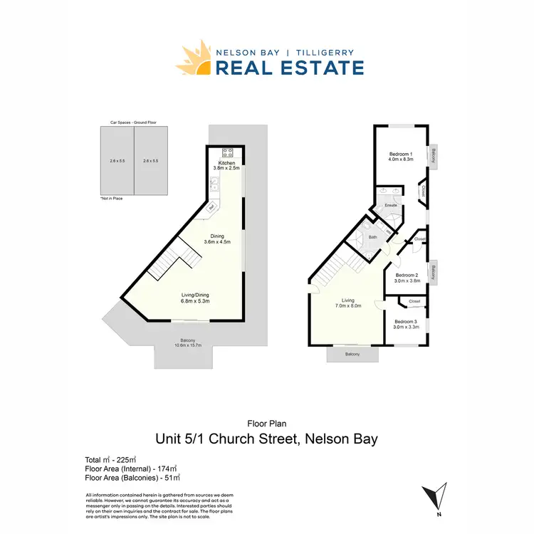 Floorplan of Homely unit listing, 5/1 Church Street, Nelson Bay NSW 2315