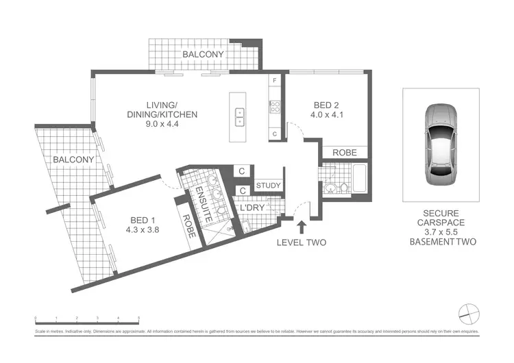 Floorplan of Homely apartment listing, 1202/1 Grandstand Parade, Zetland NSW 2017