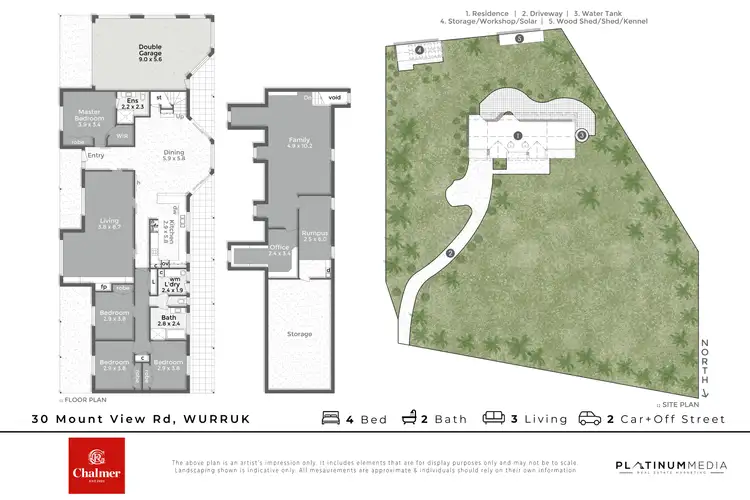 Floorplan of Homely house listing, 30 Mount View Road, Wurruk VIC 3850