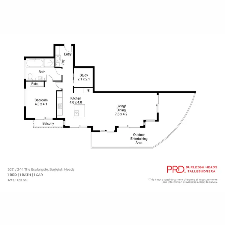 Floorplan of Homely apartment listing, 2021/2-14 The Esplanade, Burleigh Heads QLD 4220