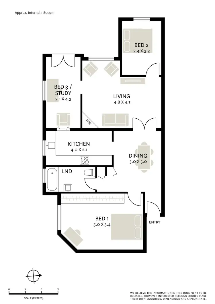 Floorplan of Homely apartment listing, 3/15 Gladswood Gardens, Double Bay NSW 2028