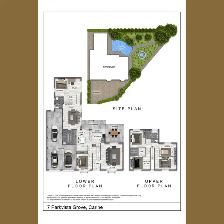 Floorplan of Homely house listing, 7 Parkvista Grove, Carine WA 6020