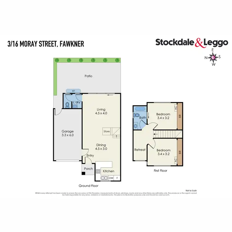 Floorplan of Homely townhouse listing, 3/16 Moray Street, Fawkner VIC 3060