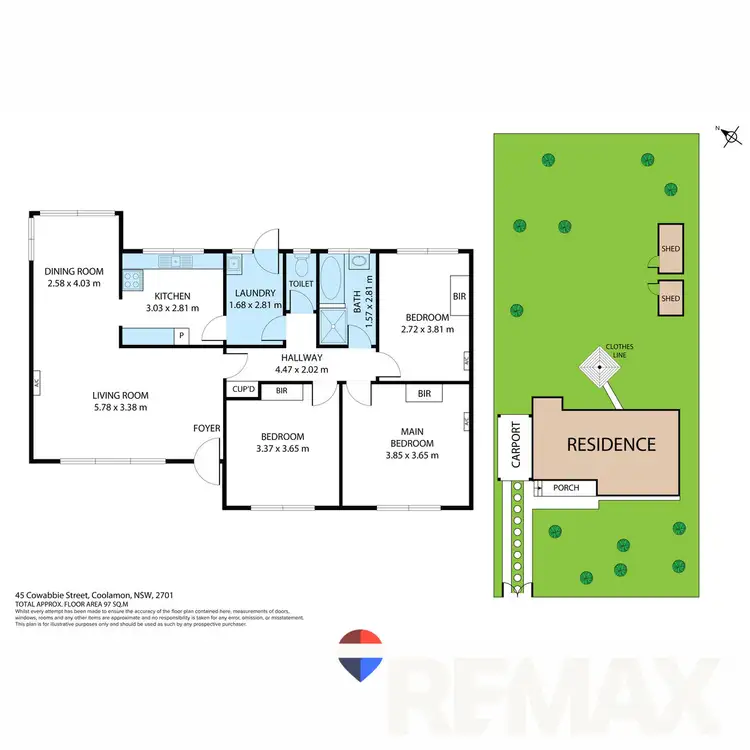 Floorplan of Homely house listing, 45 Cowabbie Street, Coolamon NSW 2701