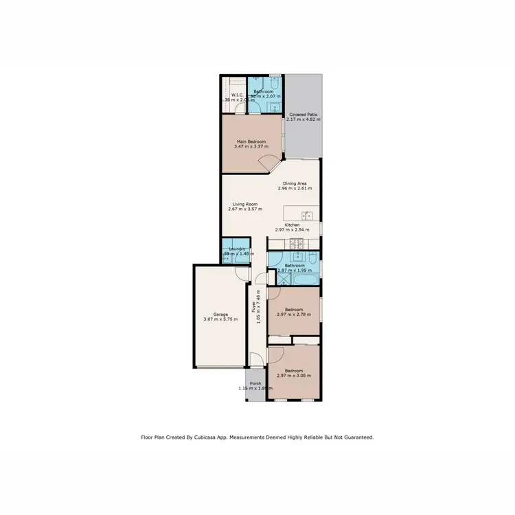 Floorplan of Homely house listing, 15 Elm Street, Gunnedah NSW 2380