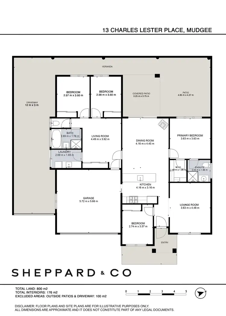 Floorplan of Homely house listing, 13 Charles Lester Place, Mudgee NSW 2850