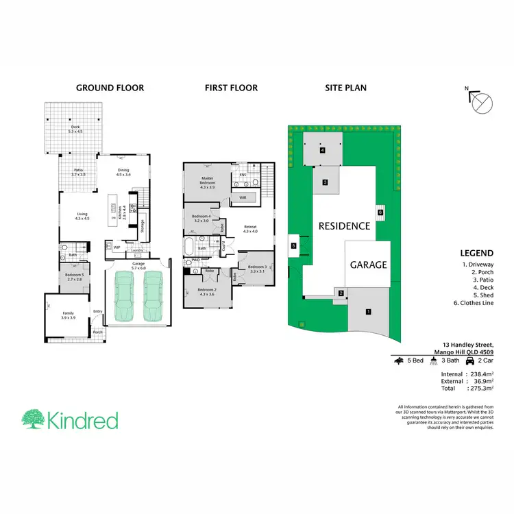 Floorplan of Homely house listing, 13 Handley Street, Mango Hill QLD 4509