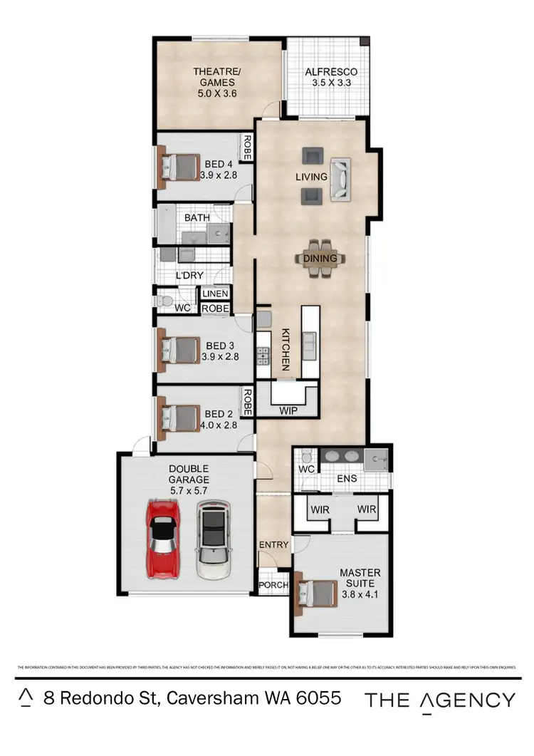 Floorplan of Homely house listing, 8 Redondo Street, Caversham WA 6055