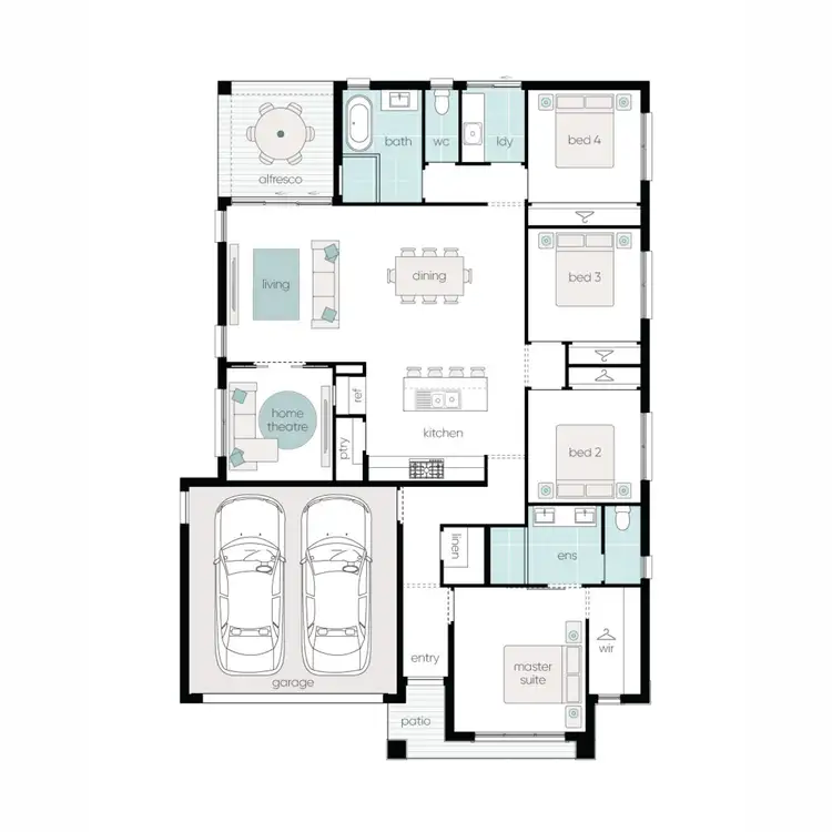 Floorplan of Homely house listing, 5 Lilium Street, Lochinvar NSW 2321