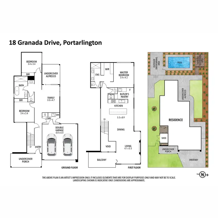 Floorplan of Homely house listing, 18 Granada Drive, Portarlington VIC 3223