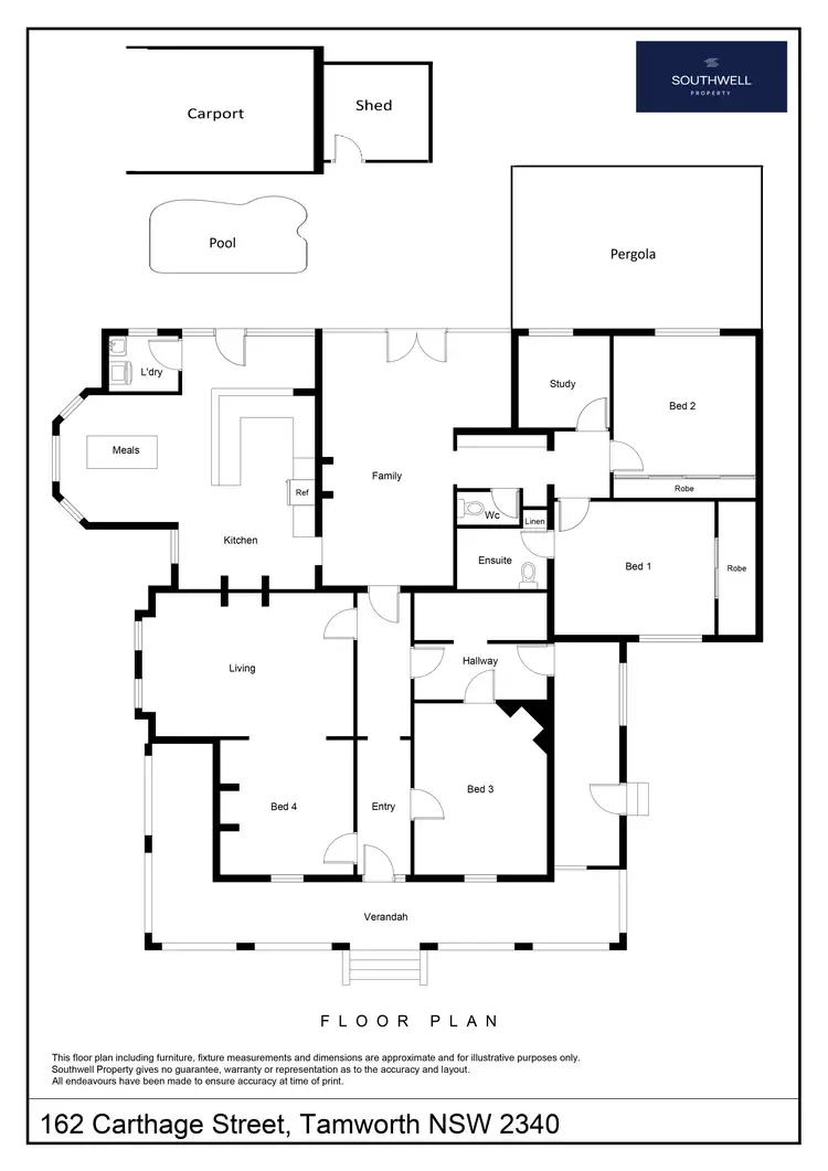 Floorplan of Homely house listing, 162 Carthage Street, East Tamworth NSW 2340
