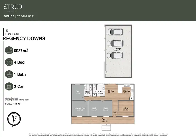 Floorplan of Homely house listing, 10 Rons Road, Regency Downs QLD 4341