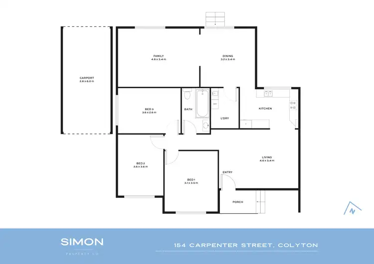 Floorplan of Homely house listing, 154 Carpenter Street, Colyton NSW 2760