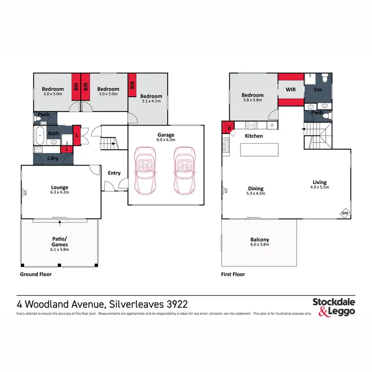 Floorplan of Homely house listing, 4 Woodland Avenue, Silverleaves VIC 3922