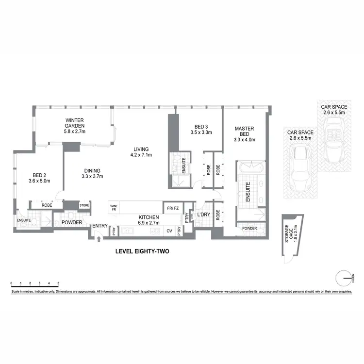 Floorplan of Homely apartment listing, 88 Barangaroo Avenue, Barangaroo NSW 2000