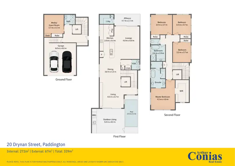 Floorplan of Homely house listing, 20 Drynan Street, Paddington QLD 4064