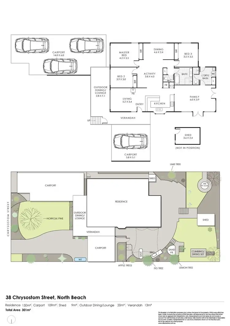 Floorplan of Homely house listing, 38 Chrysostom Street, North Beach WA 6020