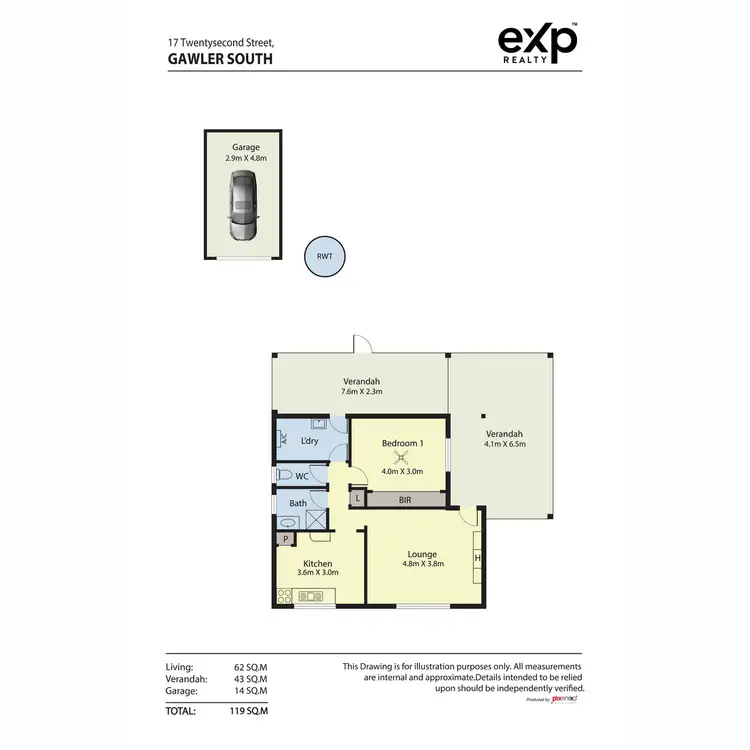 Floorplan of Homely house listing, 17 Twentysecond Street, Gawler South SA 5118