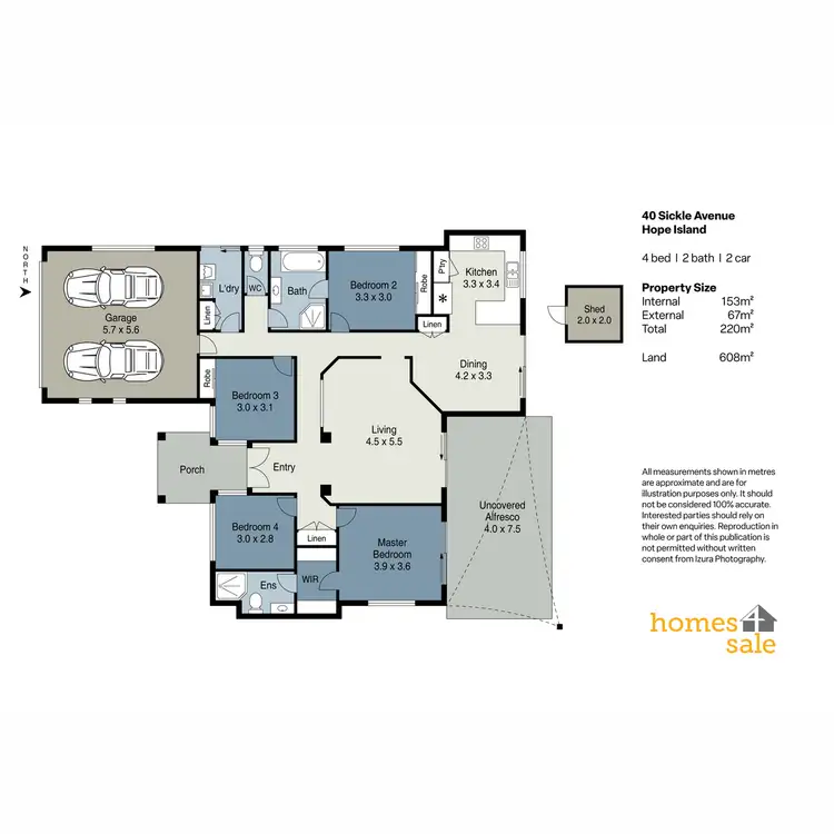 Floorplan of Homely house listing, 40 Sickle Avenue, Hope Island QLD 4212