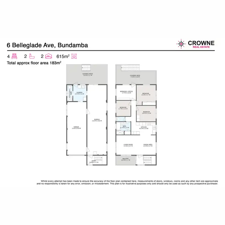 Floorplan of Homely house listing, 6 Belleglade Avenue, Bundamba QLD 4304