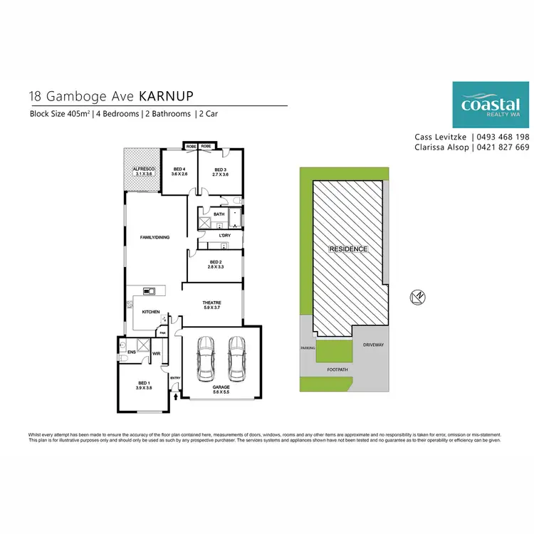 Floorplan of Homely house listing, 18 Gamboge Avenue, Karnup WA 6176