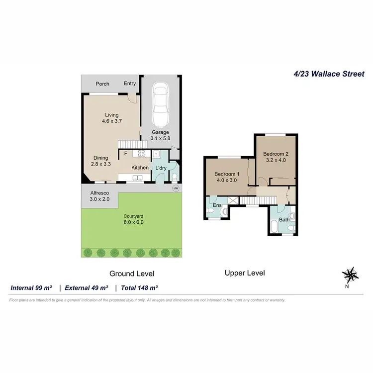 Floorplan of Homely townhouse listing, 4/23-29 Wallace Street, Chermside QLD 4032