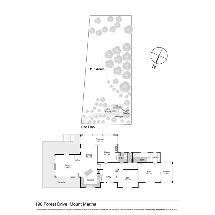 Floorplan of Homely rural property listing, 190 Forest Drive, Mount Martha VIC 3934